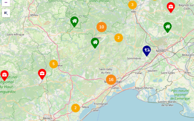 Cartographie des projets en région